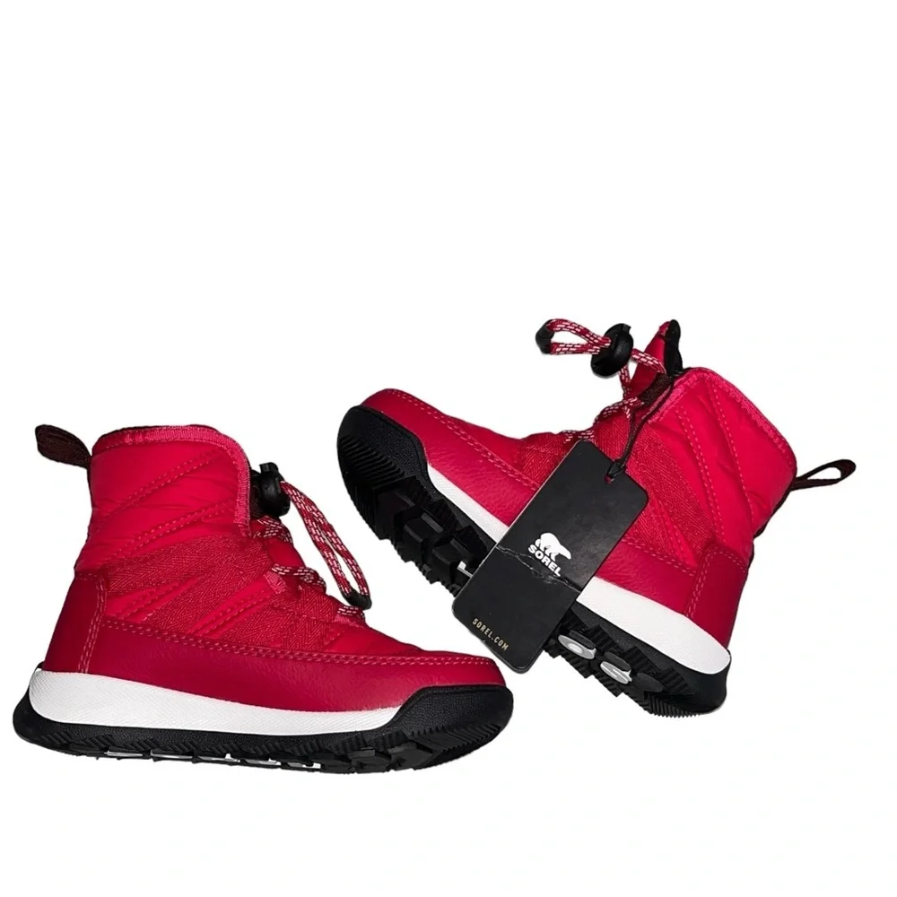 NEW Sorel Fuchsia Whitney II Short Lace Insulated Waterproof Boots size 9